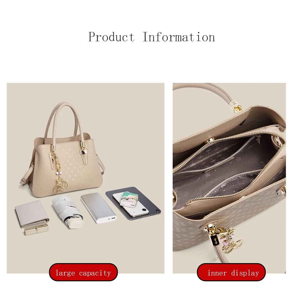 FOXER Luxury Genuine Leather Women's Shoulder Bag