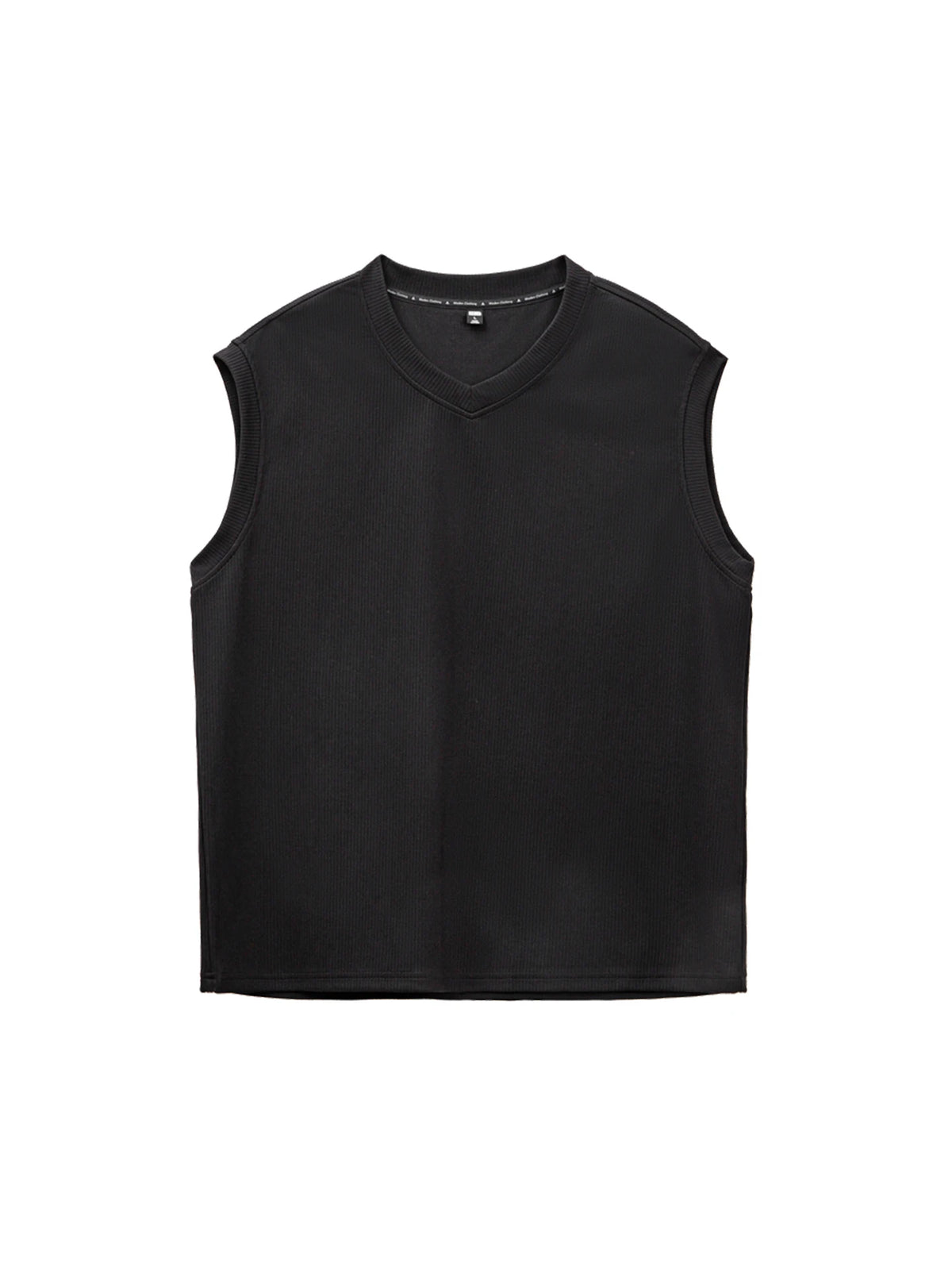MADEN Heavyweight Ribbed V-Neck Tank Top