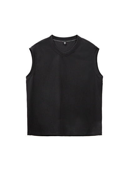 MADEN Heavyweight Ribbed V-Neck Tank Top
