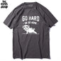 COOLMIND PU0116A Go Home or Go Hard Pug Tee