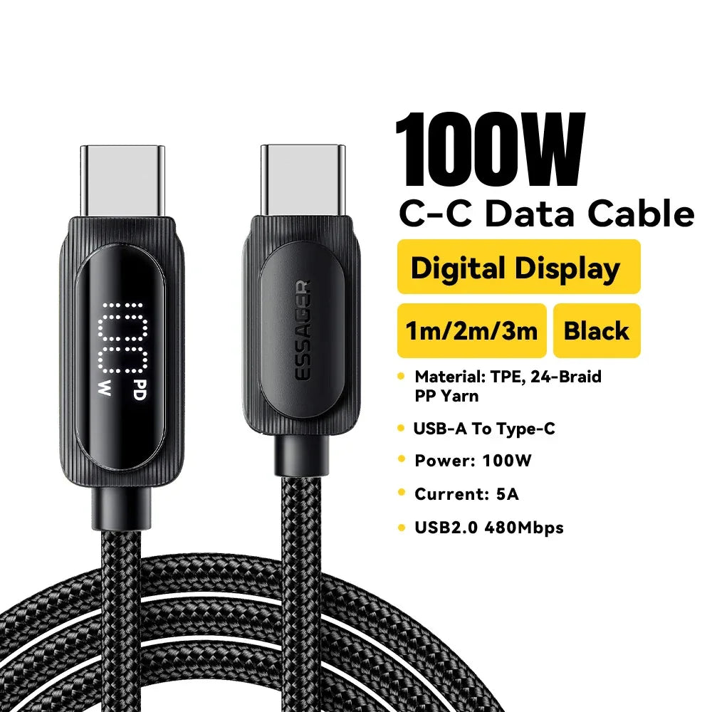 Essager 100W USB Type C Cable - ShopHub