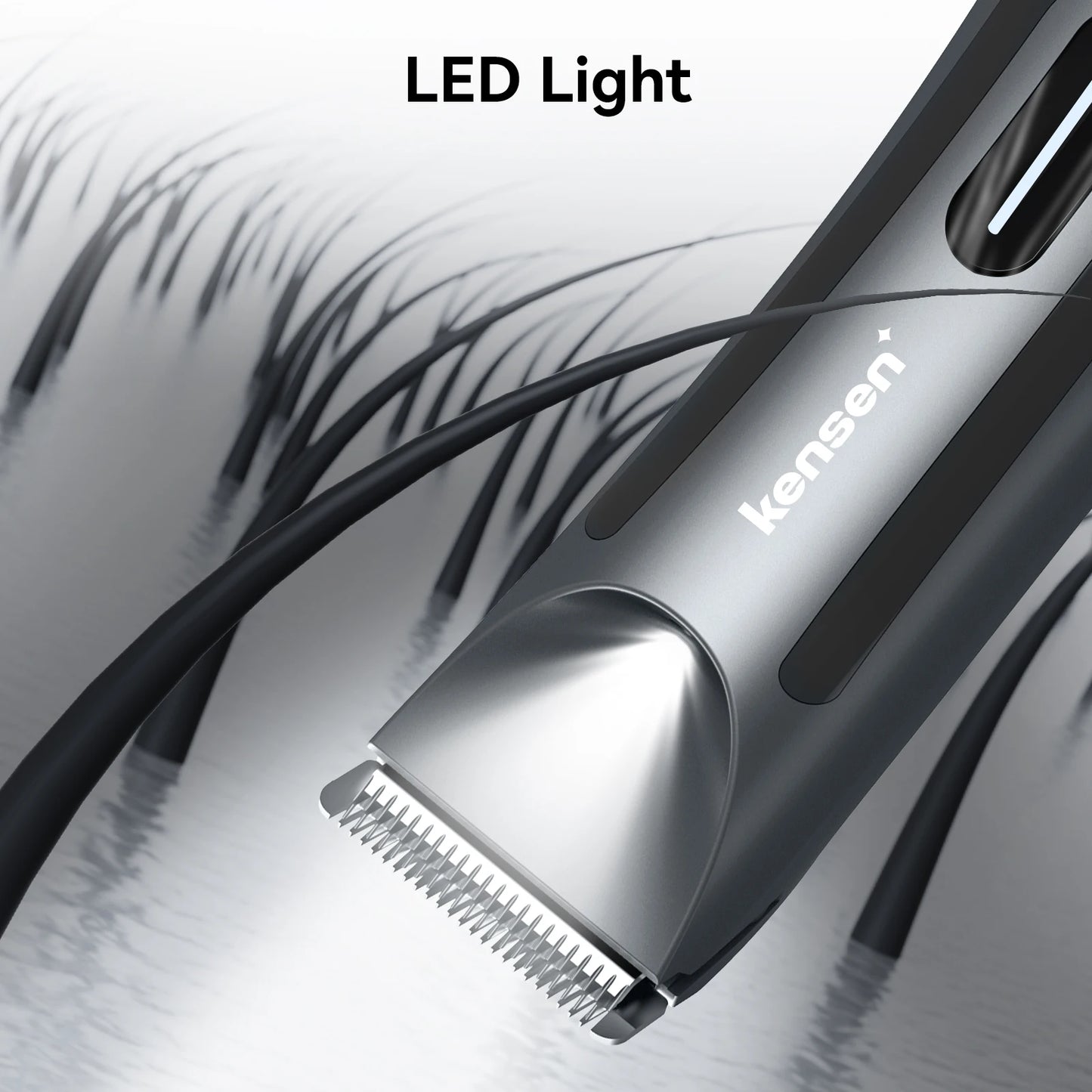 Kensen S10 Electric Groin Hair Trimmer for Men - Waterproof Body Groomer with Replaceable Ceramic Blade