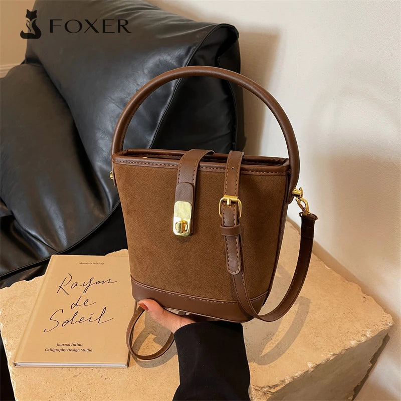 FOXER Crossbody Bucket Bag