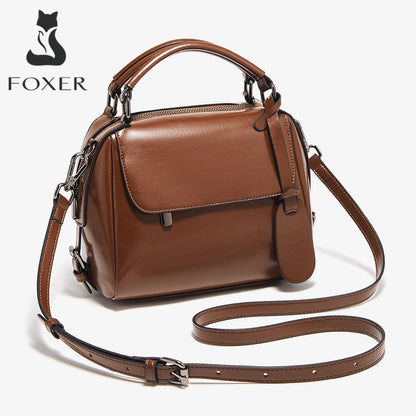 FOXER Split Leather Women's Handbag