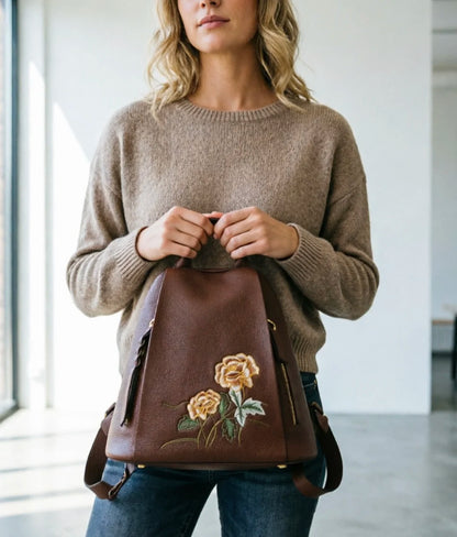 ZOOLER Handmade Cow Leather Backpack
