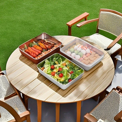 3pcs Stainless Steel Food Containers