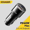 Essager IP Port Car Charger USB Type C