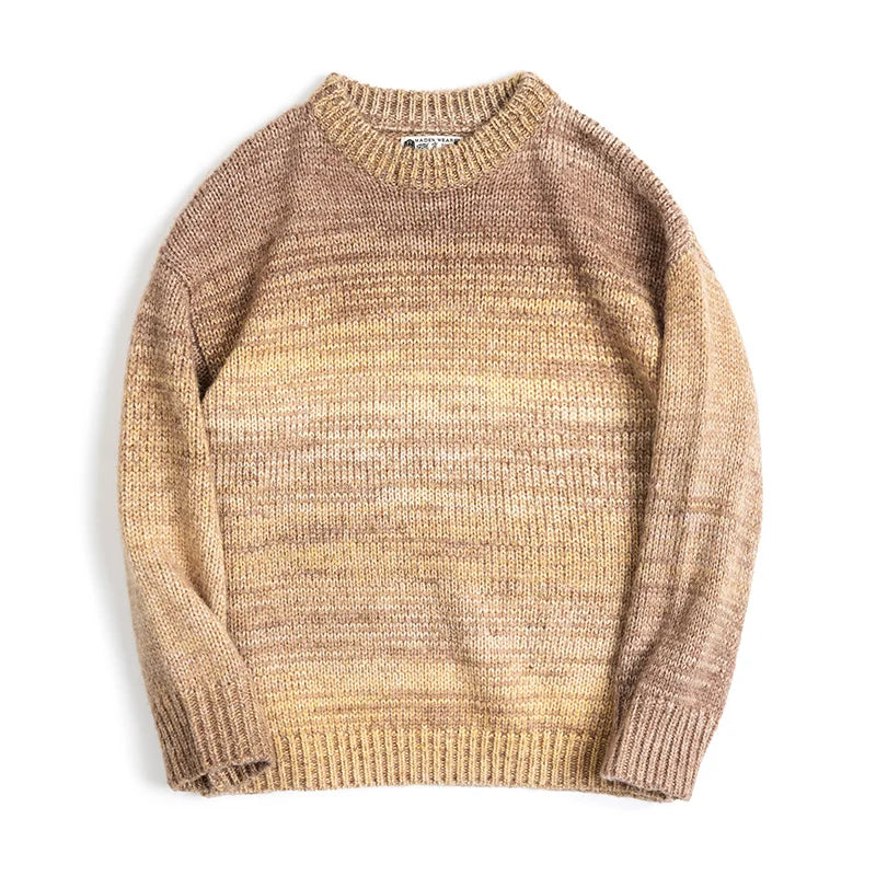 MADEN Vintage Gradient-Stripe Sweater