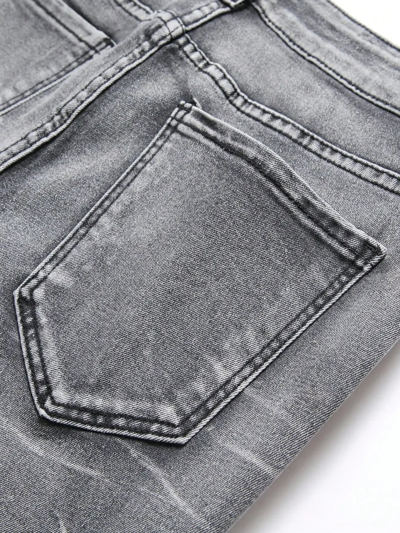 Men's Stretchy Denim Jeans Featuring Trendy Ripped Designs - ShopHub