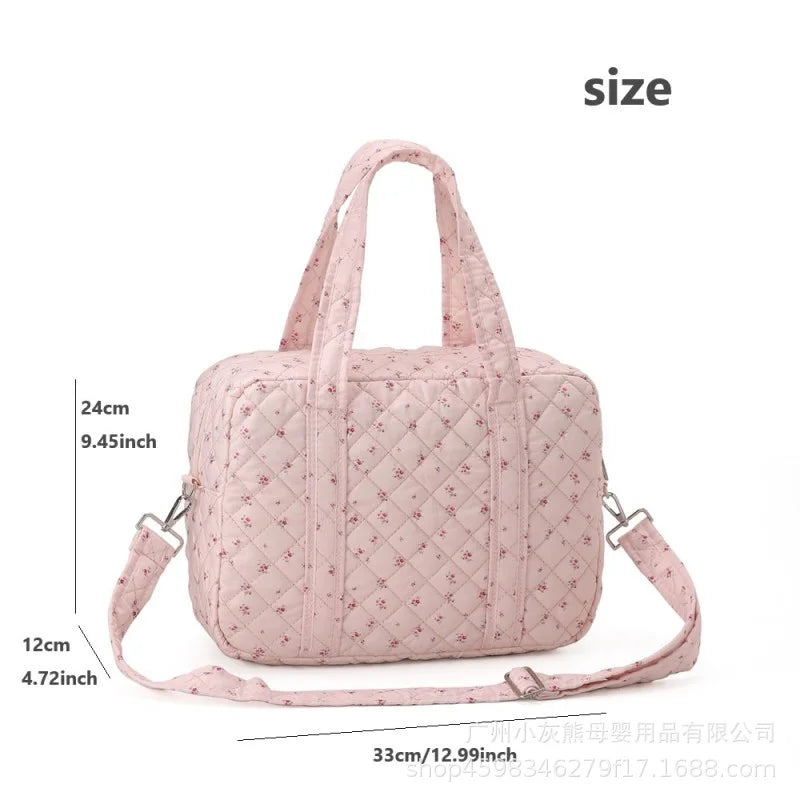 Large Capacity Floral Maternity Bag