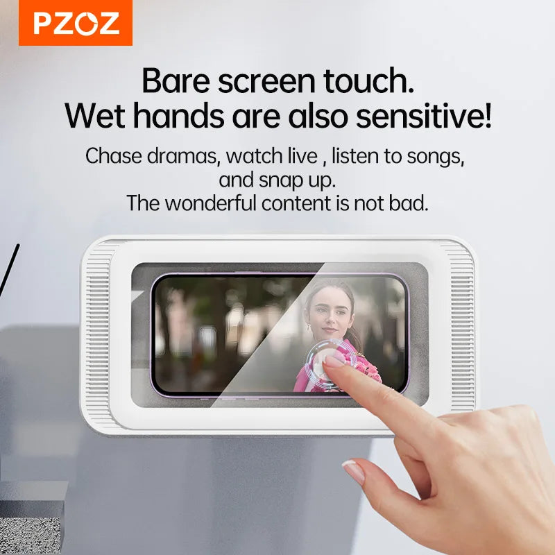 PZOZ SplashView Rotating Shower Phone Holder