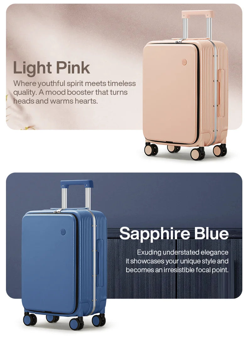 Mixi Aluminum Frame Rolling Luggage