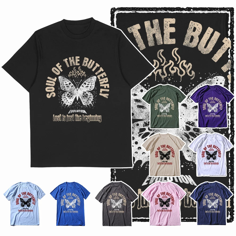 COOLMIND X0122 Free as a Butterfly Cotton Tee