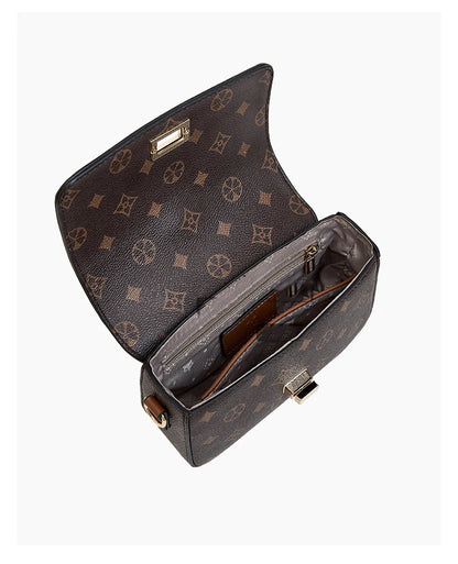 FOXER Vintage Monogram Chain Crossbody Bag