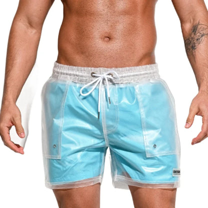 DESMIIT S58A Transparent-Layer Swim Shorts | Unlined