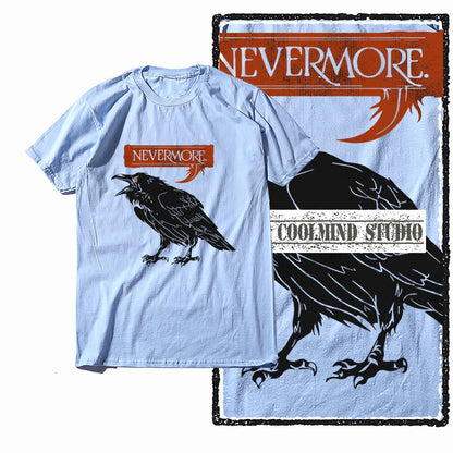 COOLMIND X0062 Dark Winged Truth Graphic Tee