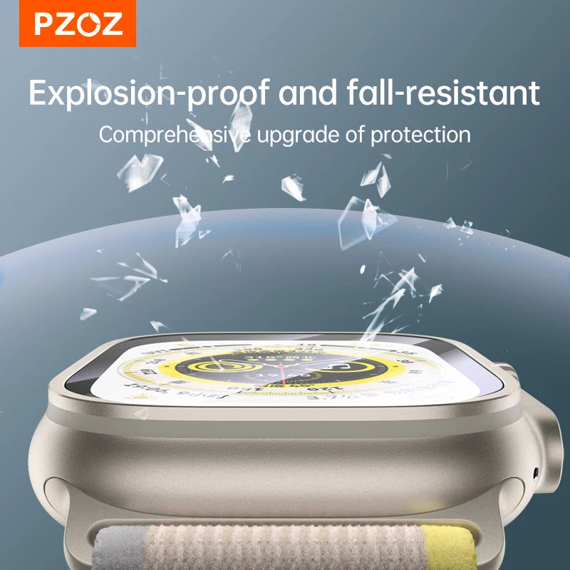 PZOZ Apple Watch Ultra 49mm Tempered Glass Screen Protector – 2-Pack