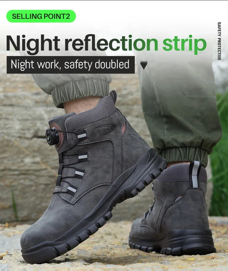 Kankeirr Men's Steel Toe Safety Boots - ShopHub