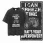 Washed Distressed Men's Photographer T-Shirt Photography Black Cotton Camera Lover Graphic Print Cotton Tee Shirt G75