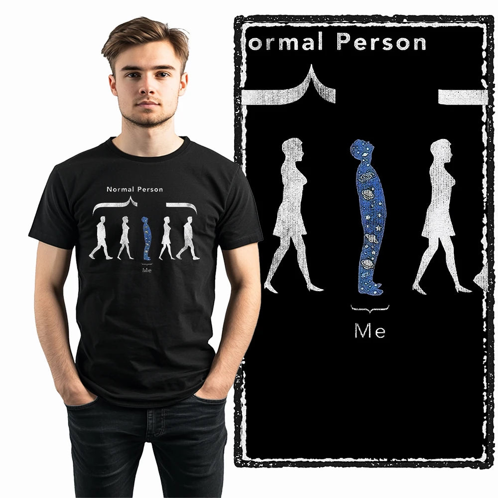 COOLMIND Normal Person Funny Graphic T-Shirt | Unisex