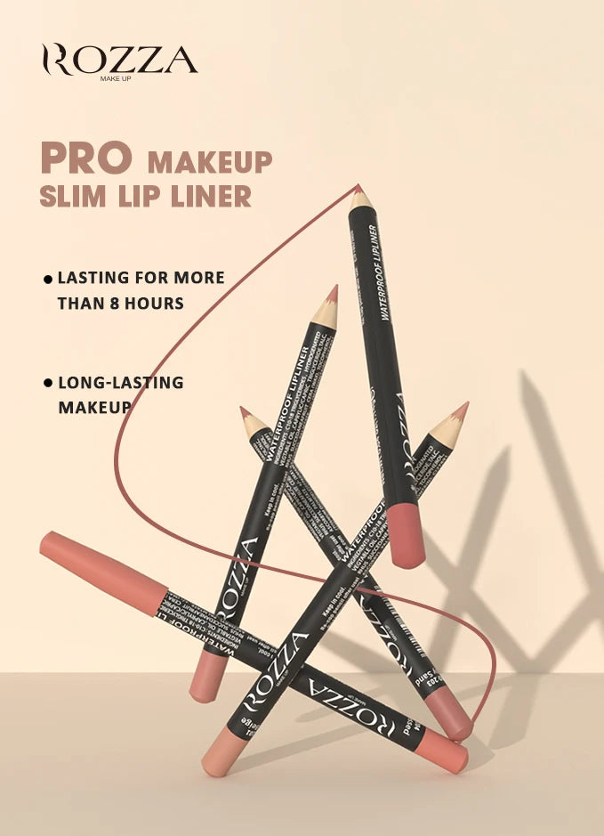 6 PCS/SET Ultra-Fine Wood Lip Liner Set