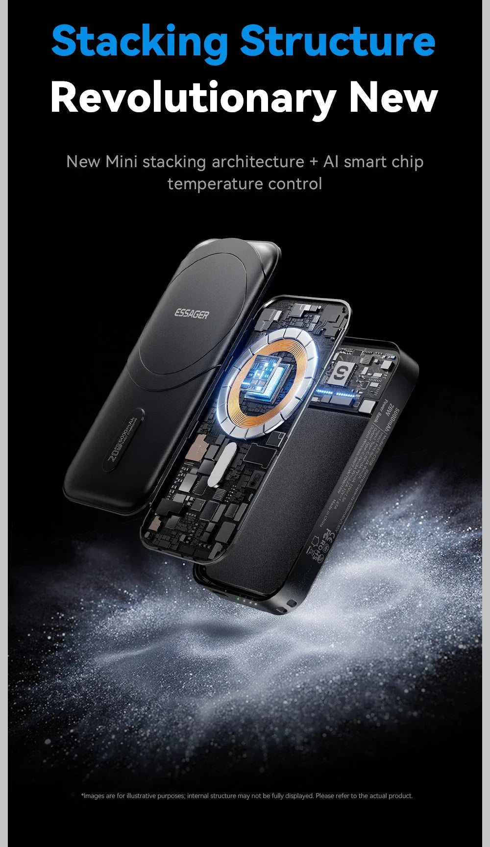 【NEW】Essager 3-in-1 Magnetic 65W GaN Charger and Wireless Power Bank - ShopHub