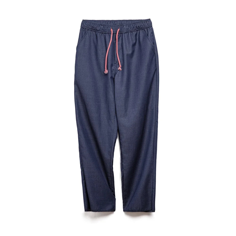 Maden Vintage Solid Colour Loose Casual Straight Pants