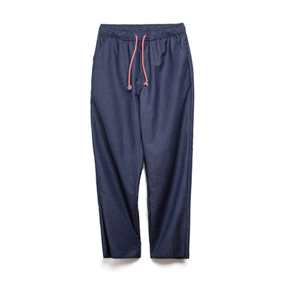 Maden Vintage Solid Colour Loose Casual Straight Pants