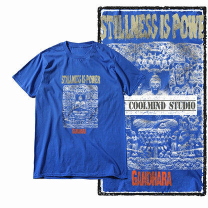 COOLMIND X0080 Serenity Buddha Graphic Cotton Tee