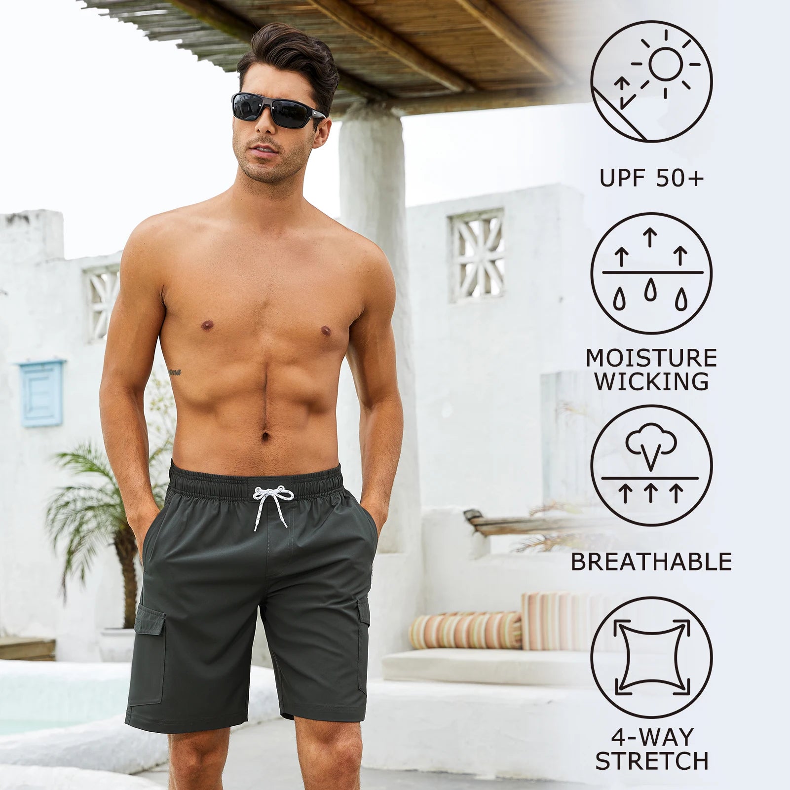 WILDBREATH Men's 9" Swim Trunks ShopHub