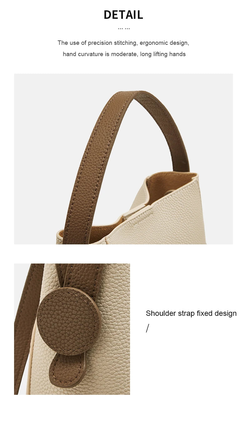 FOXER Split Leather Crossbody Shoulder Bag