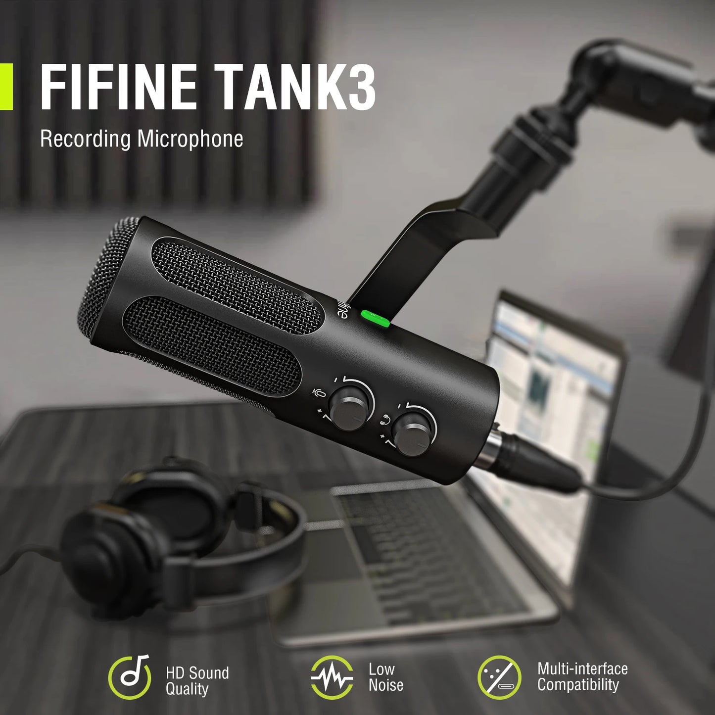Elevate Your Sound with the High-Quality Dynamic Microphone: FIFINE Tank3 USB/XLR