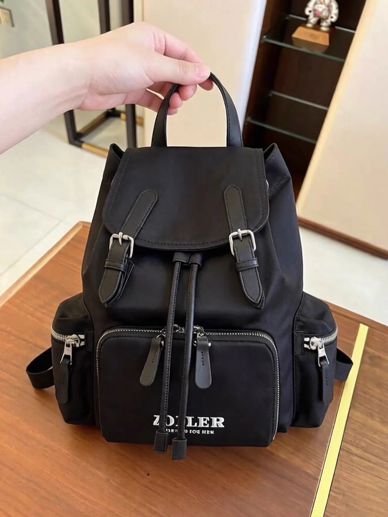 ZOOLER Oxford & Leather Backpack