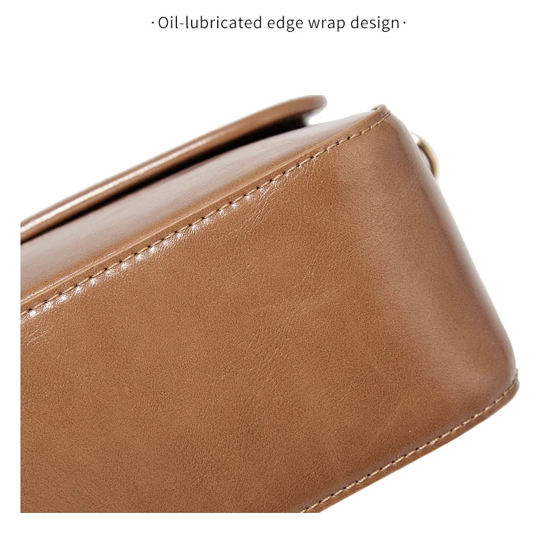 FOXER Split Cowhide Leather Crossbody Bag