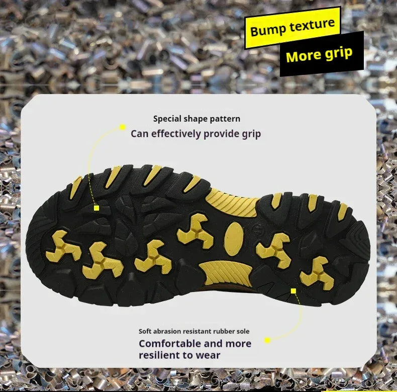 Men's Work Steel Toe Safety Boots - ShopHub