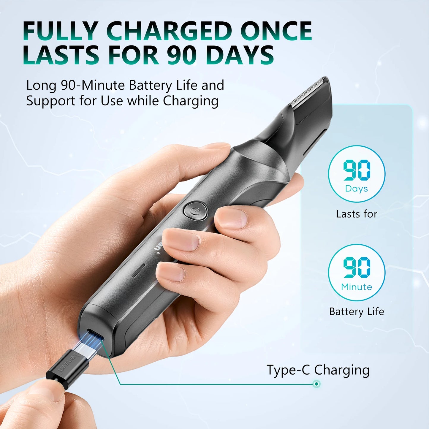 Kensen S6 Electric Hair Trimmer for Men Body Groomer Clipper