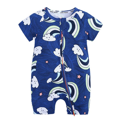 Kids Tales Sunshine Stories Cotton-Blend Printed Romper