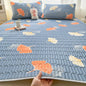 Cooling silk mattress pad set by ShopHub NZ, designed for summer comfort, featuring soft, breathable fabric and secure fit.
