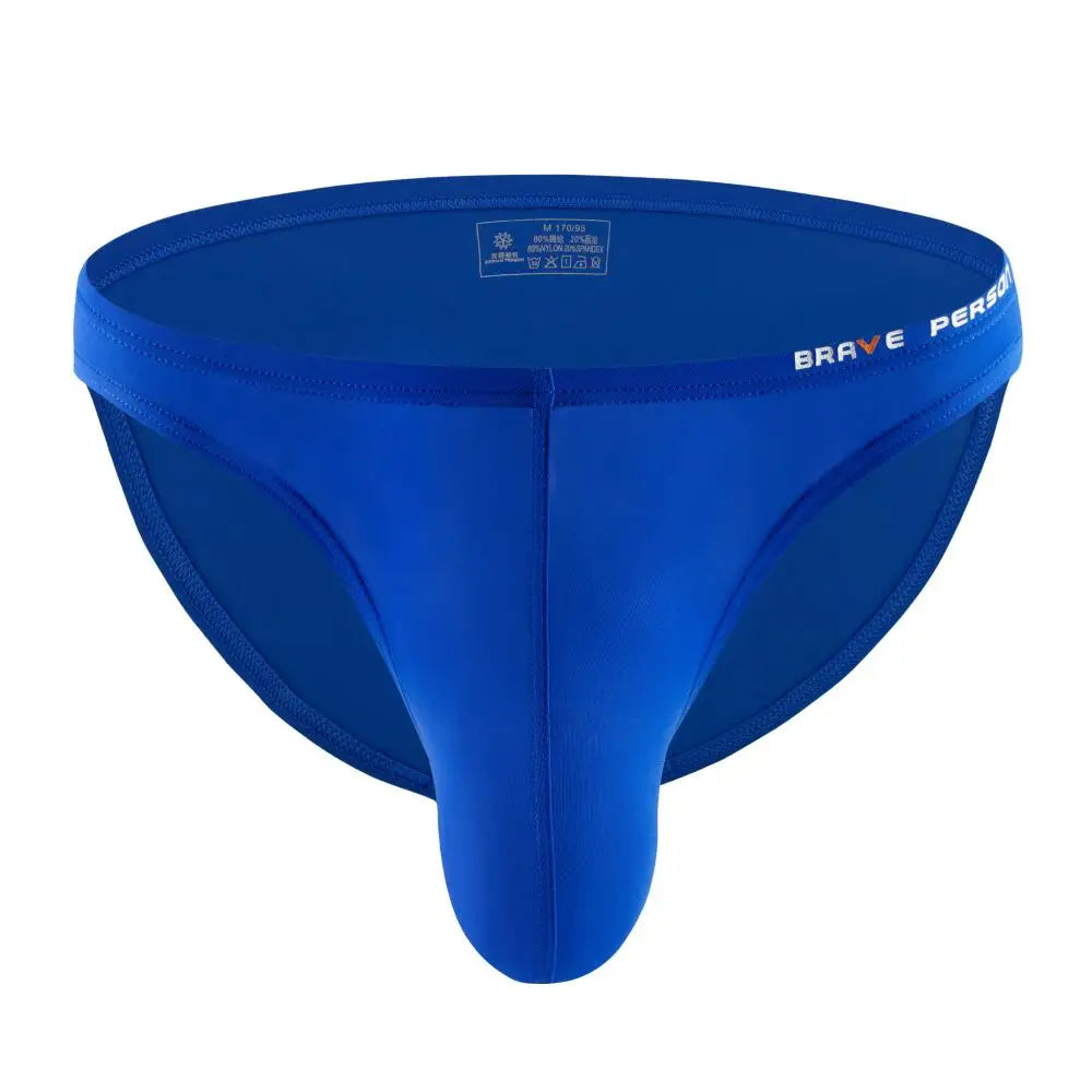 BRAVE PERSON Sexy Men's Underwear Big Penis Pouch Briefs Bikini Nylon Underpants