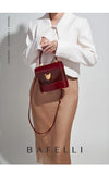 BAFELLI Animal-Print Leather Flap Crossbody