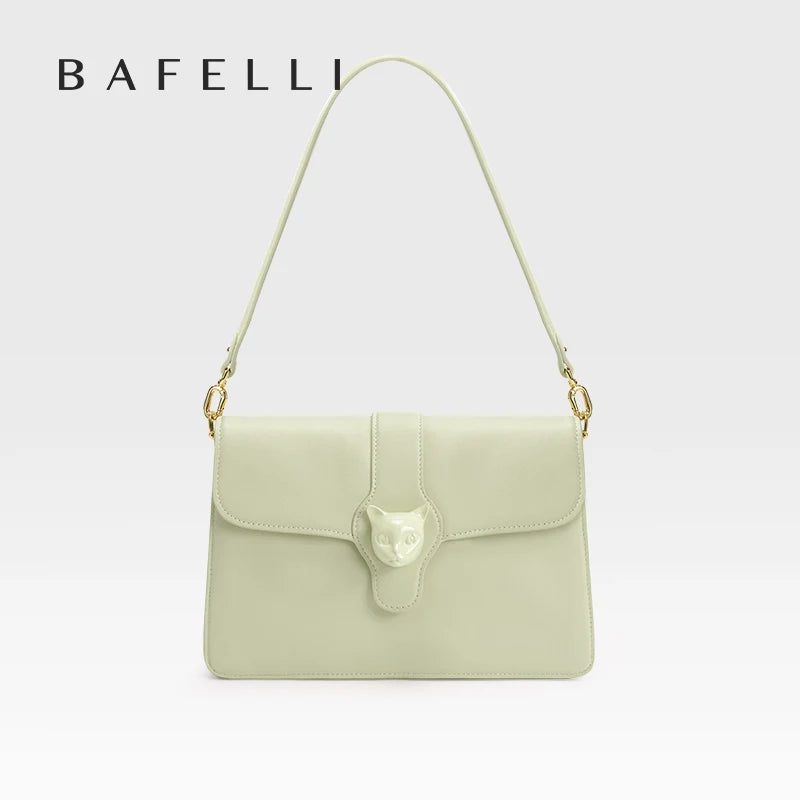 BAFELLI Full-Leather Square Shoulder Bag