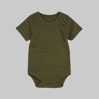 Short Sleeve Onesie - Dark Green
