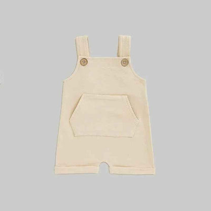 Sleeveless Overalls - Cream