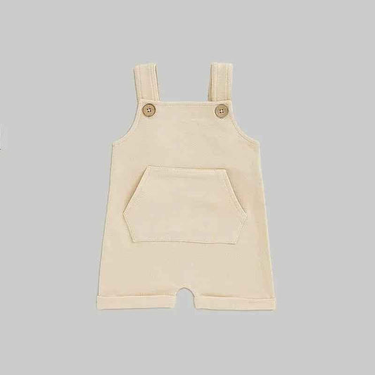 Sleeveless Overalls - Cream