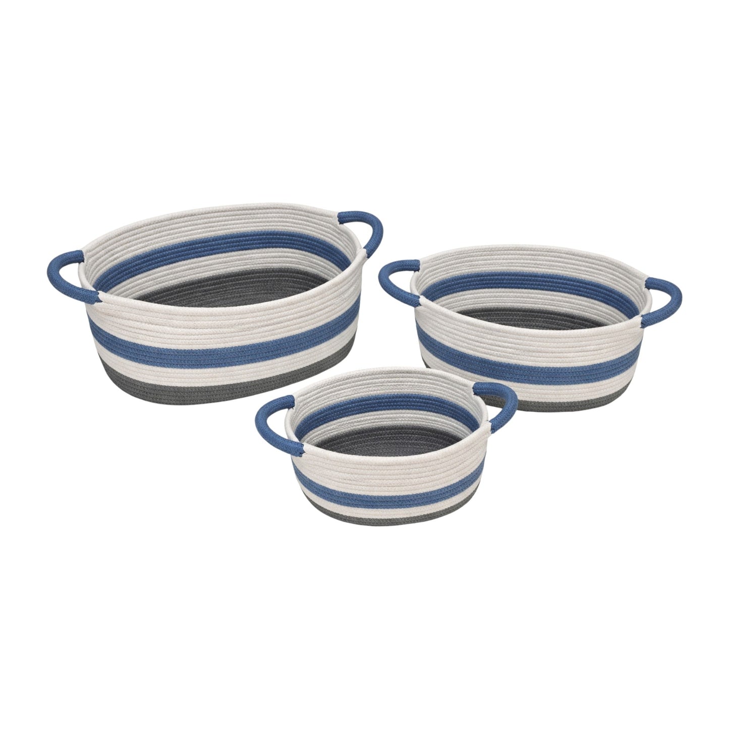 Frankly Cotton Striped Woven Storage Baskets Nest & Stem Homewares