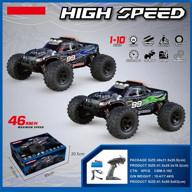 46+ kmh 4WD Electric High Speed RC Truggy Off-Road 1:10 Vehicle Models dealonline.co.nz