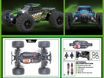 36km/H All Terrains 4WD Electric High Speed RC Truck Off-Road 1:16 Best Toy Gift dealonline.co.nz
