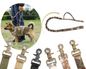 Tactical Dog Leash Heavy Duty 97-120cm Shock Absorbing Bungee with 2 Handle BK dealonline.co.nz