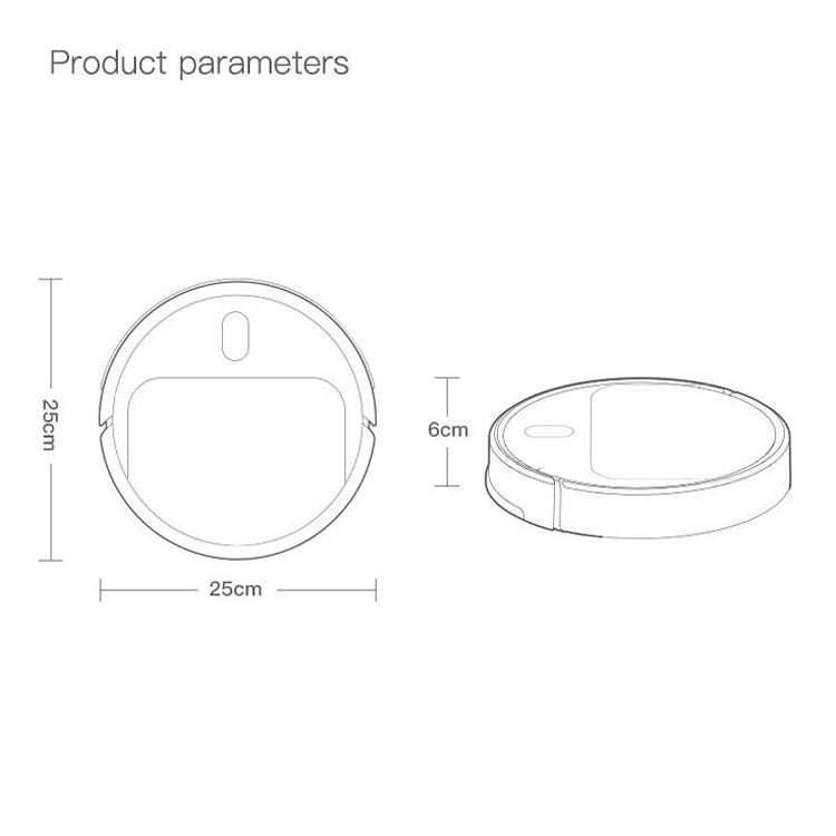 WT-04 Ultra-thin Sweeping Robot with Household Intelligent Automatic Cleaning Sweeping Suction and Dragging