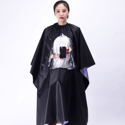 Waterproof Transparent and Visible Increase Haircut Cloth Adult Haircut, Waterproof Haircut